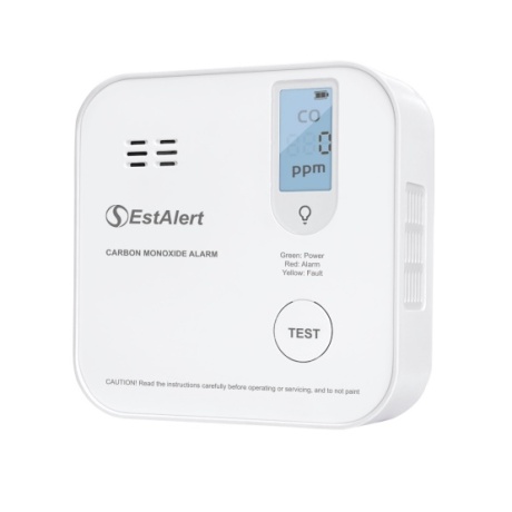 EstAlert Vingugaasiandur LCD 10A patareiga