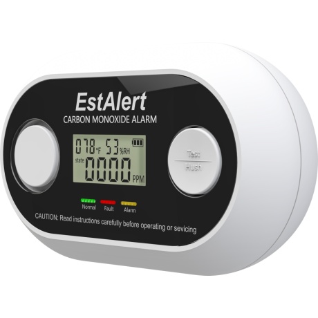EstAlert Nutikas Vingugaasiandur LCD - 10A patareiga - Professional